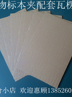 透气板 双层瓦楞纸45*35cm张/植物标本夹 树叶夹专用 教学仪器
