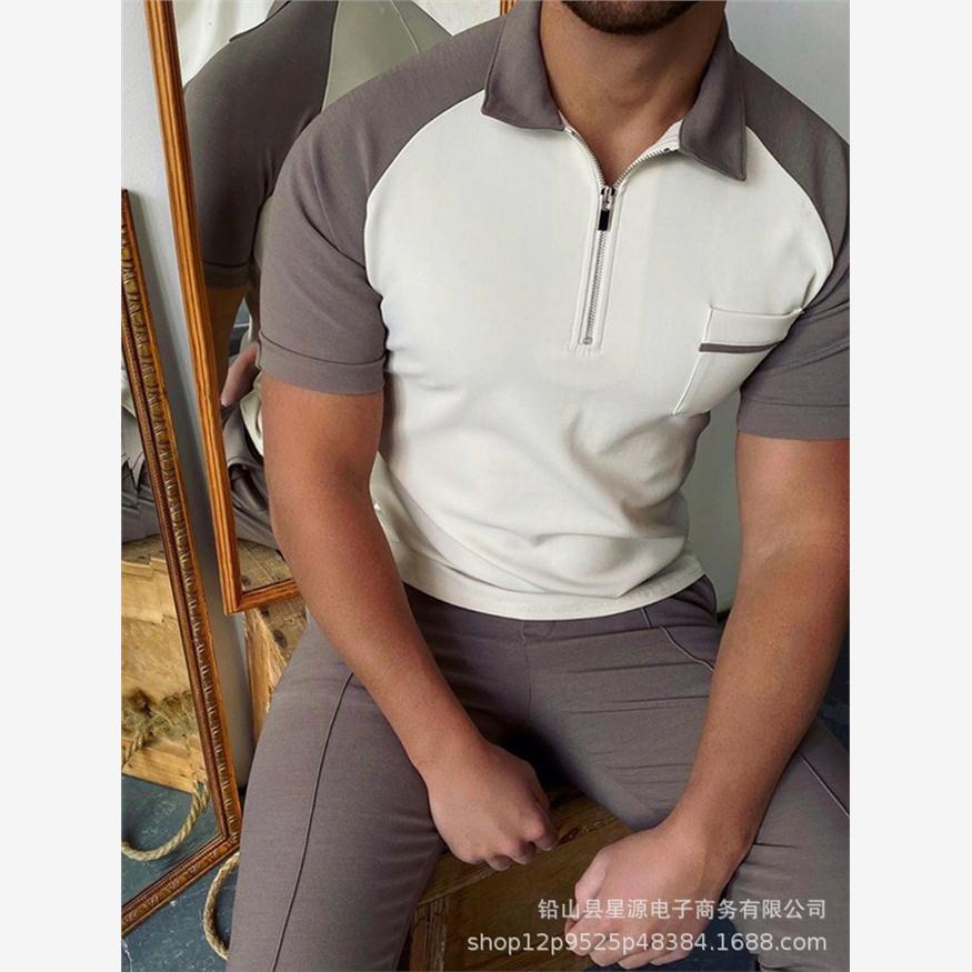 2024夏季新款欧美男士POL