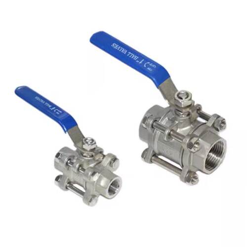 304/316L不锈钢三片式焊接球阀 对焊手动球阀Q61F-16P 25  20  40
