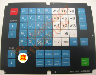 FANUC操作面板按键膜A98L-0001-0568#M数控铣床面膜/面板/面皮