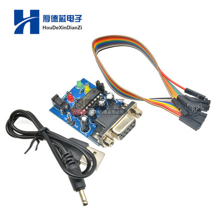 MAX232CPE传输芯片Atmega16 RS232转TTL转换器模块COM串行板
