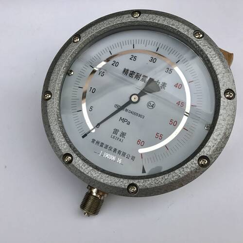 精密耐震压力表 YNB-150A直径150-160MM压力0-60mpa 0.4级M20X1.5