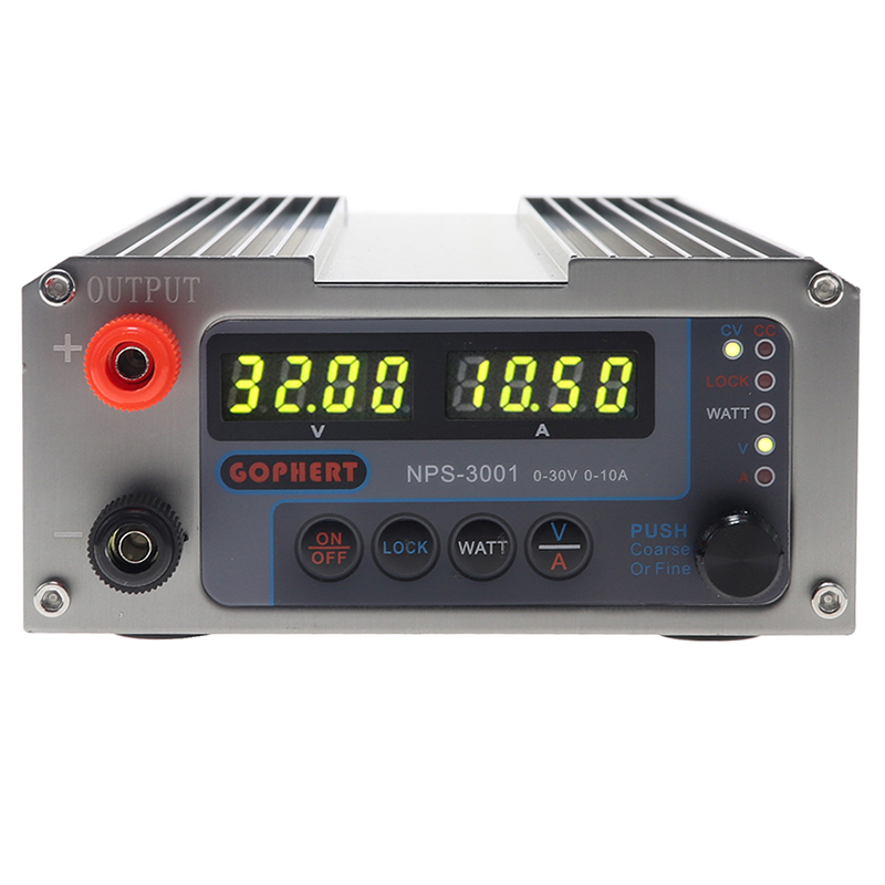 gophert直流稳压电源nps3001可调电源小体积30v10a数显恒压恒流源