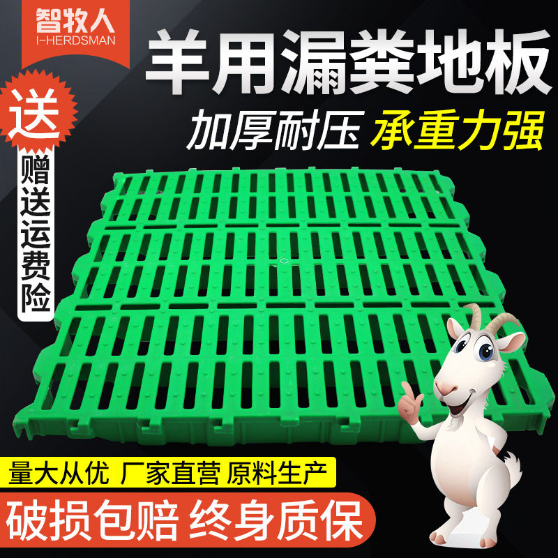 智牧人羊用漏粪板羊床羊圈塑料漏粪板大型羊舍专用羊床板接粪板羊
