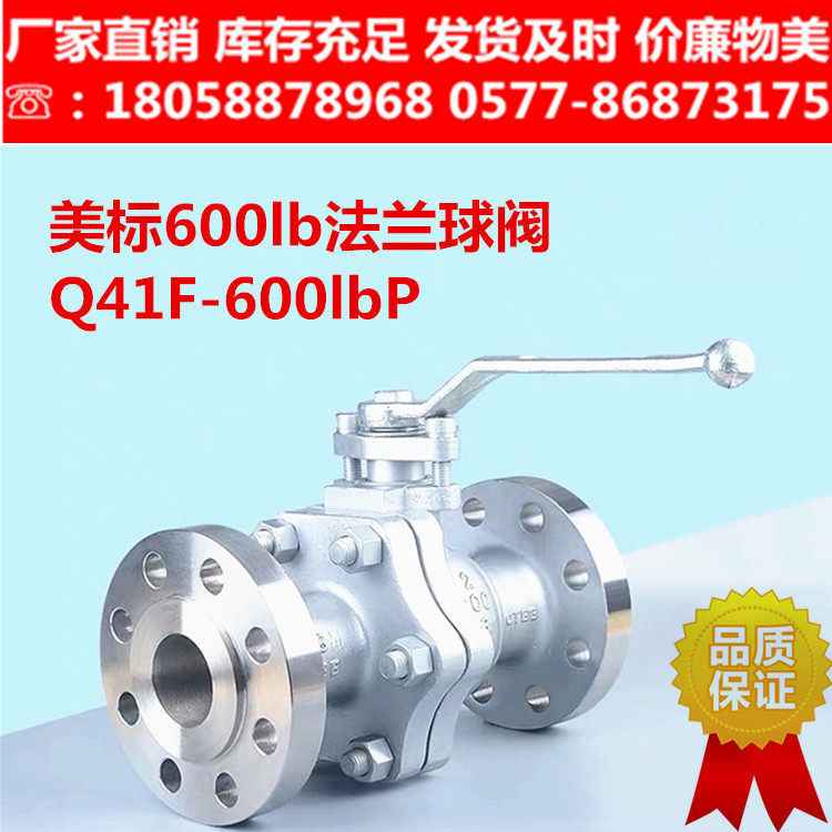 Q41F-600lbP不锈钢304美标法兰球阀手动阀门高压凸面阀门HGT20615