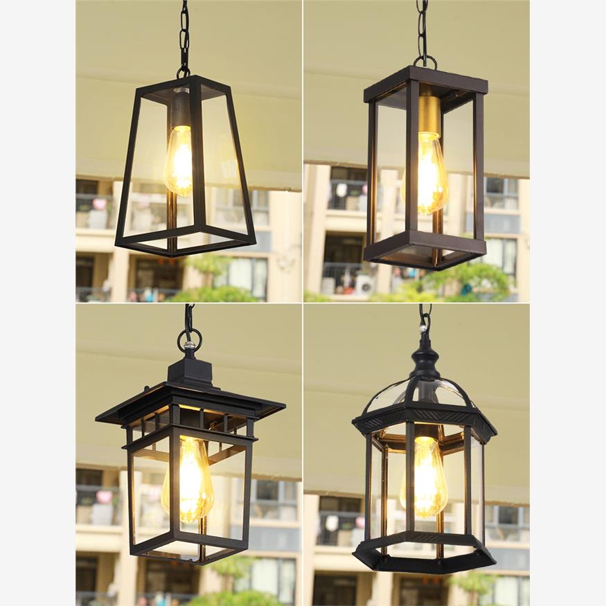 户外吊灯防水室外简约花