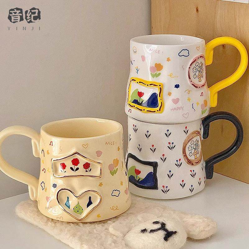 韩式少女心马克杯女生陶瓷杯子高颜值耐高温牛奶燕麦早餐杯水杯,玩具/童车/益智/积木/模型,其它玩具,淘宝优惠券,粉丝福利购,淘宝优惠卷