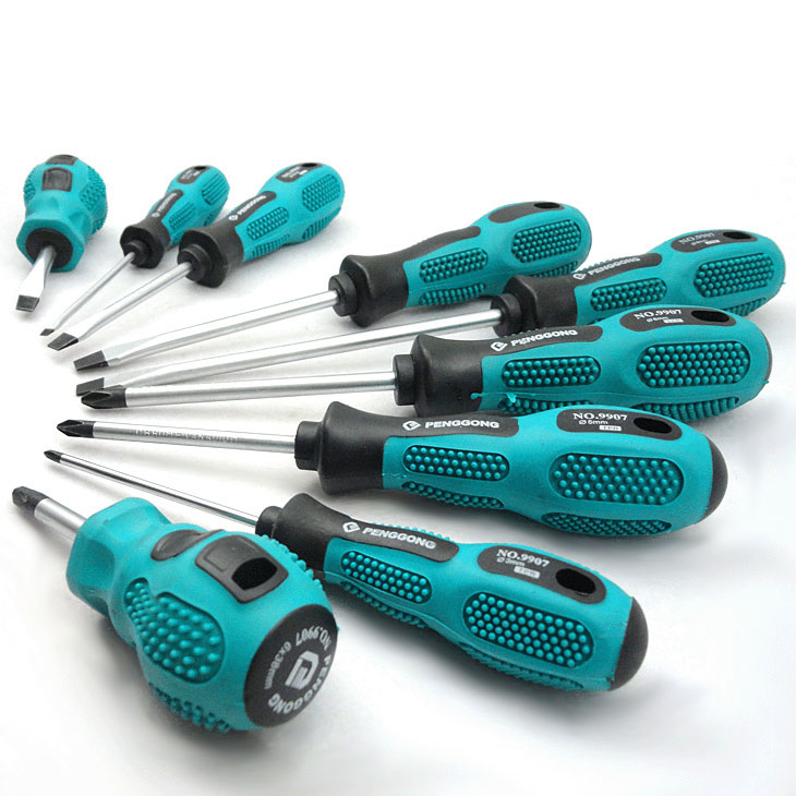 鹏工工具 3厘细杆 铬钒钢螺丝刀/起子/改锥 改刀 螺丝批 9907