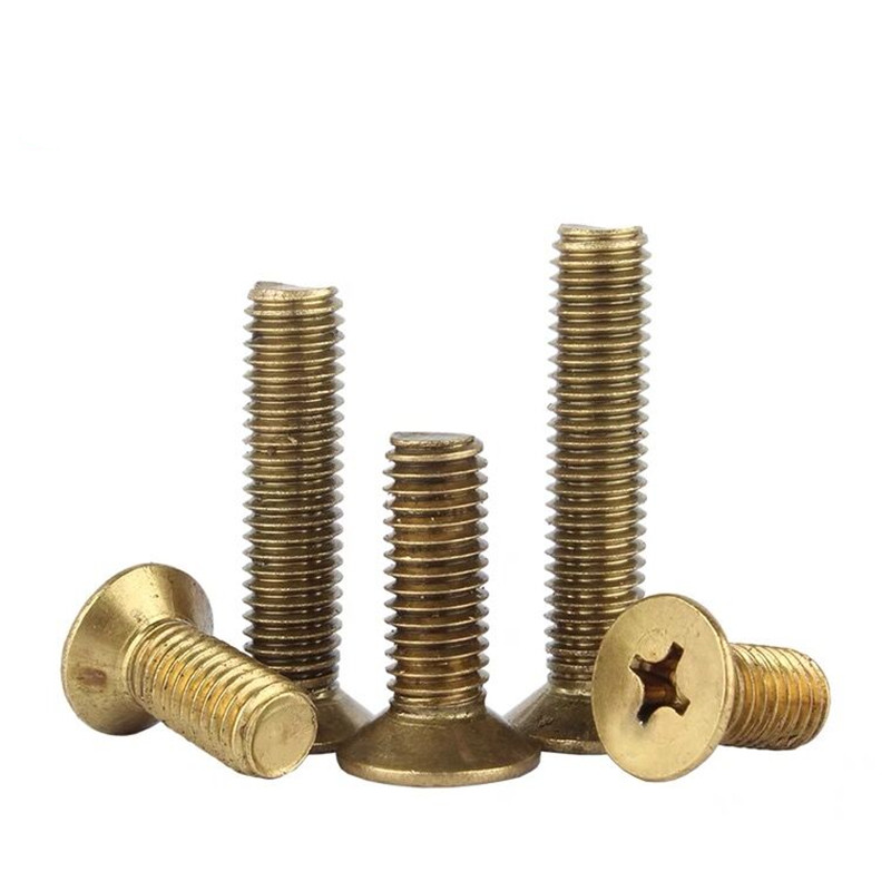 黄铜十字沉头螺丝钉平栓