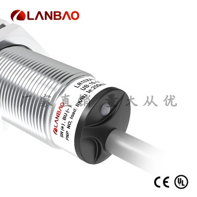 上海兰宝LR18XBF08DPOY电感传感器PNP常开Sn:8mm 远距离接近开关