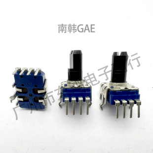 GAE南韩RK11型单联B20K可调变频器面板调速旋钮电位器轴长13mm