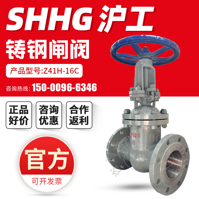 上海沪工良铸钢法兰闸阀