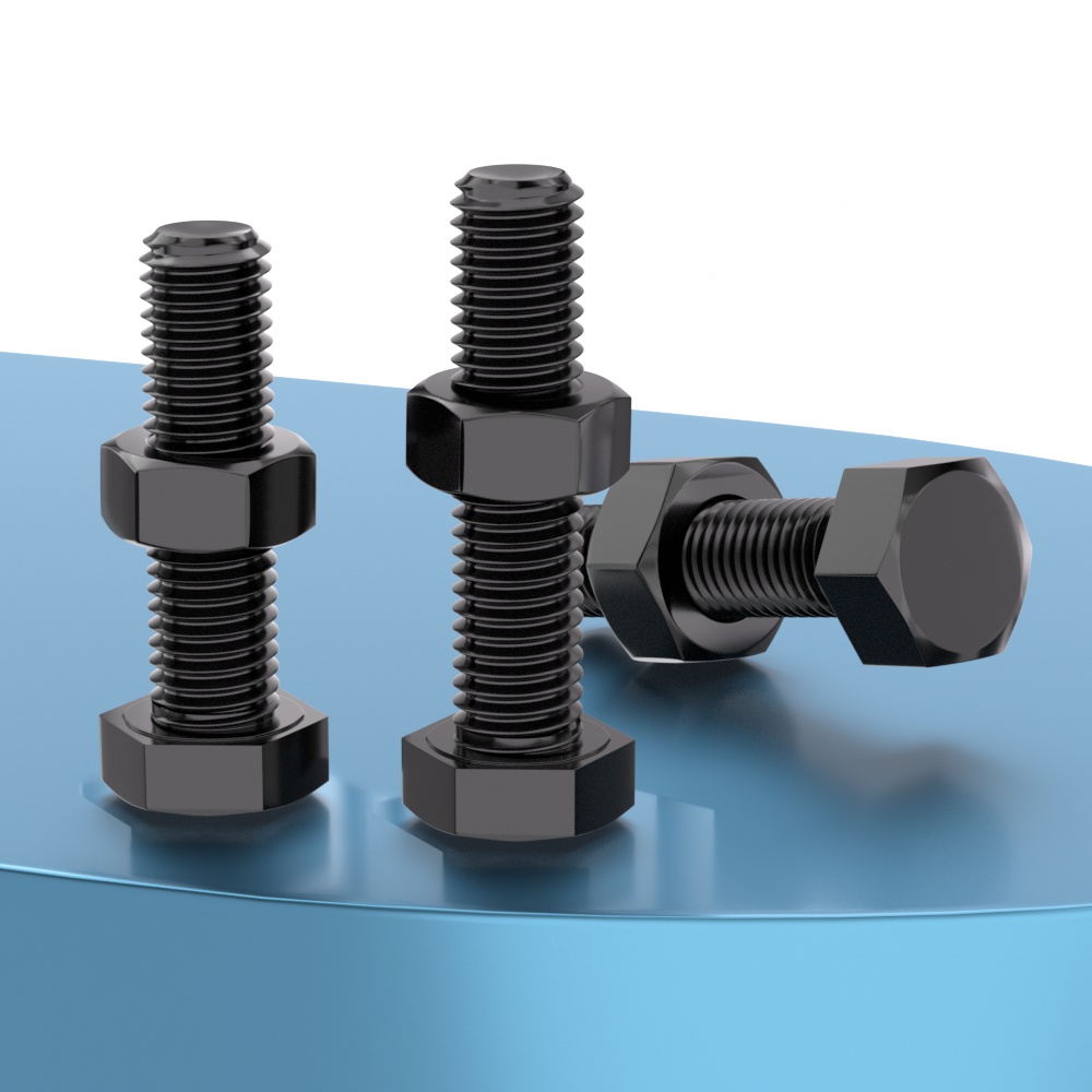 级发黑细牙外六角螺丝母