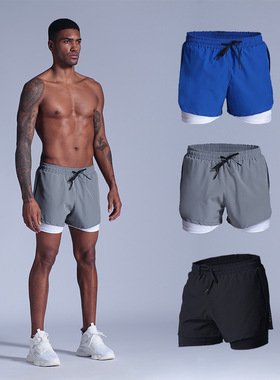 2020Men's Summer Fitness Pants Shorts男士健身三分运动裤短裤