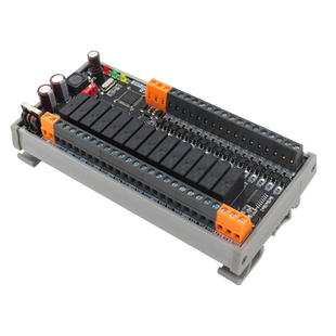 30点MR远程模块16入14出兼容FX3U可编程控制器分布式 485 RS232