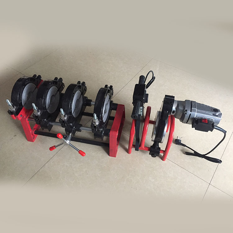 包邮HDPE手动式对焊机热熔器63-160PE管道热熔对焊接手动双柱焊机