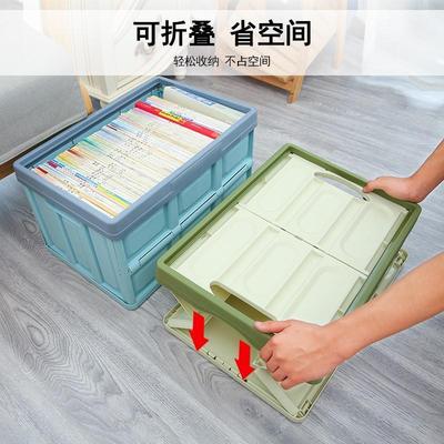 书箱收纳箱带轮子可移动高中生教室用装放书大容量结实带滑轮学生