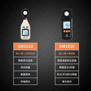 标智GM1010数字一体照度计亮度计室内亮度测量仪书房手持光度计