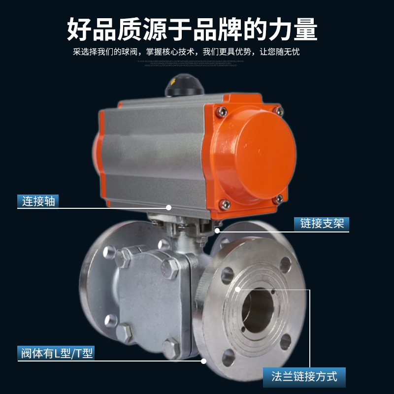 气动三通球阀转向型法兰