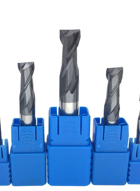 HRC45度钨钢两刃2刃铝用硬质合金黑色涂层d16mmd18mmd20mm立铣刀