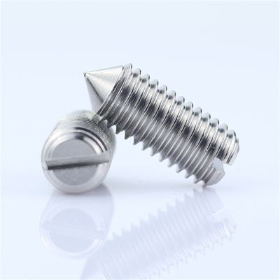 不锈钢一字开槽锥端紧定