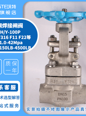 不锈钢承插焊闸阀Z61W/HY-16P25406364100P 304焊接阀门美标800LB