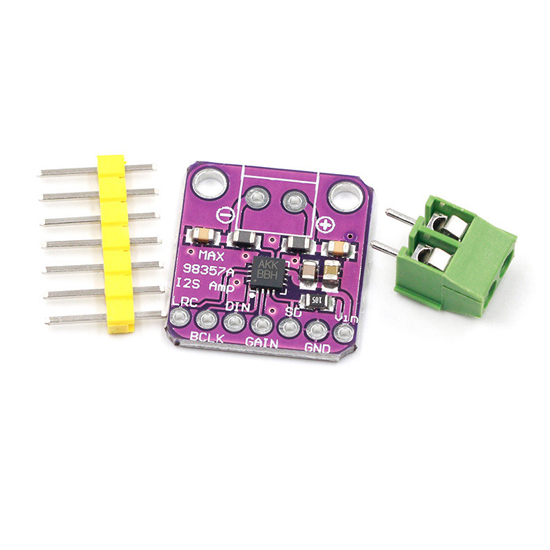 MAX98357音频放大器模块 I2S 3W 无滤波D类放大器 功放板 DIY