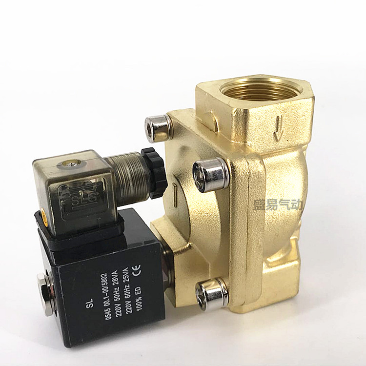 PU225-08A 先导式电磁阀SLP-25水阀气阀 新恭电磁阀 AC220V SLGPC