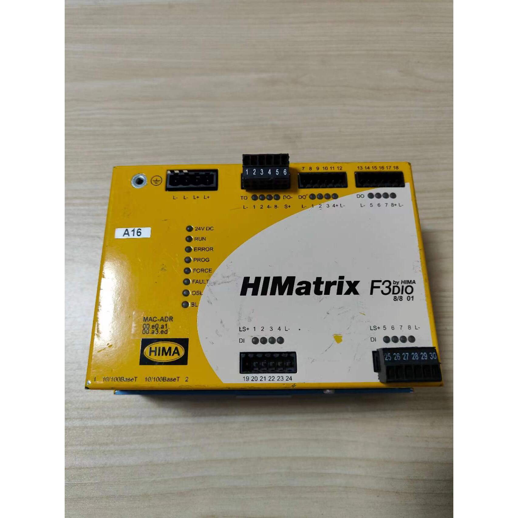 询价HIMA黑马HIMatrix F3DIO 8/8 01 安全开关控制模块 F3DIO8/80