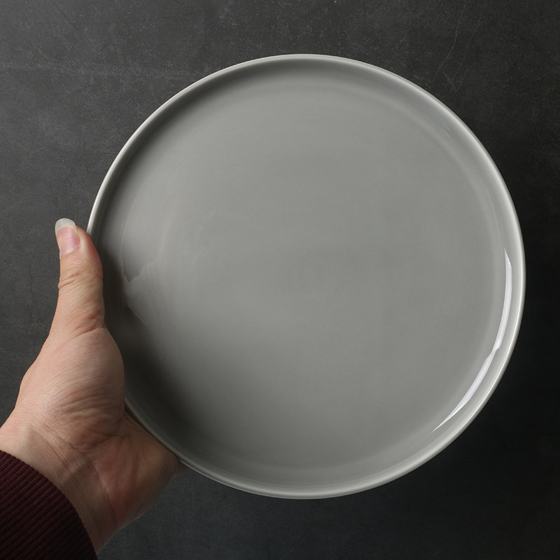 【某牌 孤品】简约灰色蛋糕盘【高端 新骨瓷】纯平早餐盘子,纺织面料/辅料/配套,服装加工设备,淘宝优惠券,粉丝福利购,淘宝优惠卷