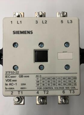 询价原装正品3TF5322-0XQ0 AC380V 50/60Hz西门子三级交流接触器