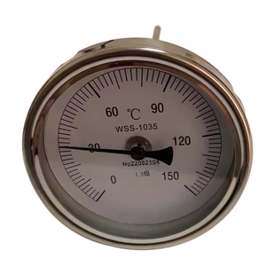 1.5级 150℃ WSS 卡套螺纹M20 双金属温度计 L=200mm 1.5 1035