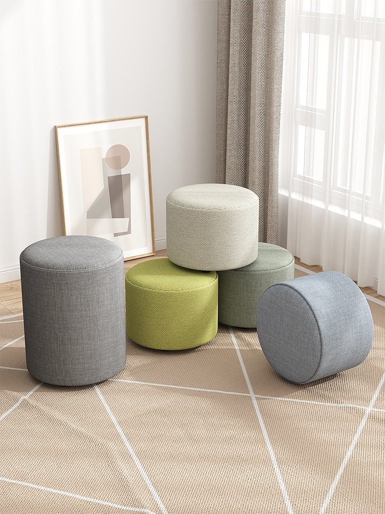布艺小凳子家用矮圆简约