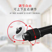 监控伸缩加长支架铝合金室外摄像头万向立杆吊装 工程专用黑色支架