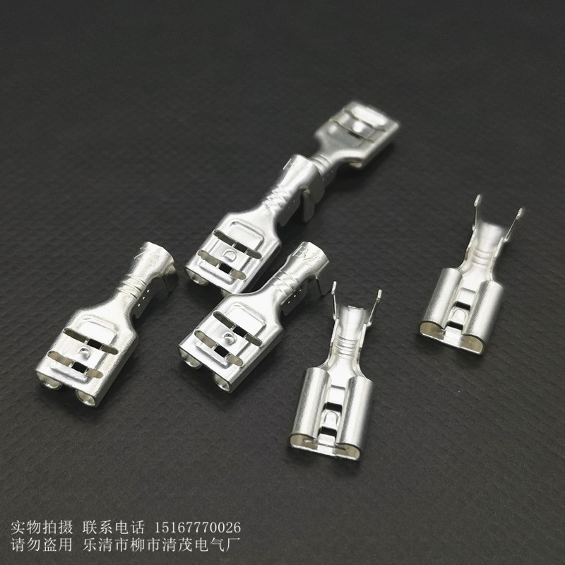 接线端子冷压插簧片铜耳