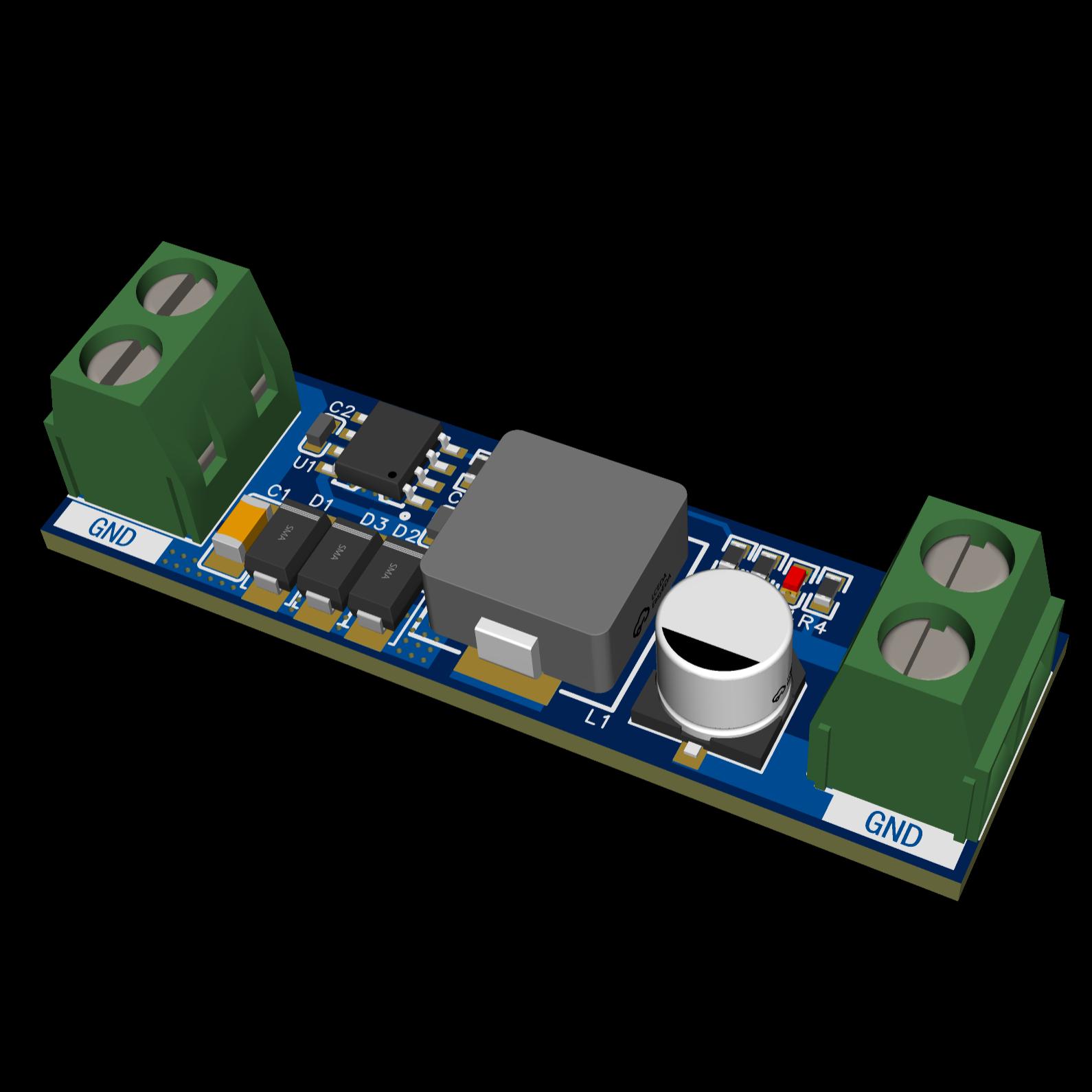 HAZY星河XH-PL035-2A-3电源DC-DC降压模块TPS5430输入DC35V输出2A