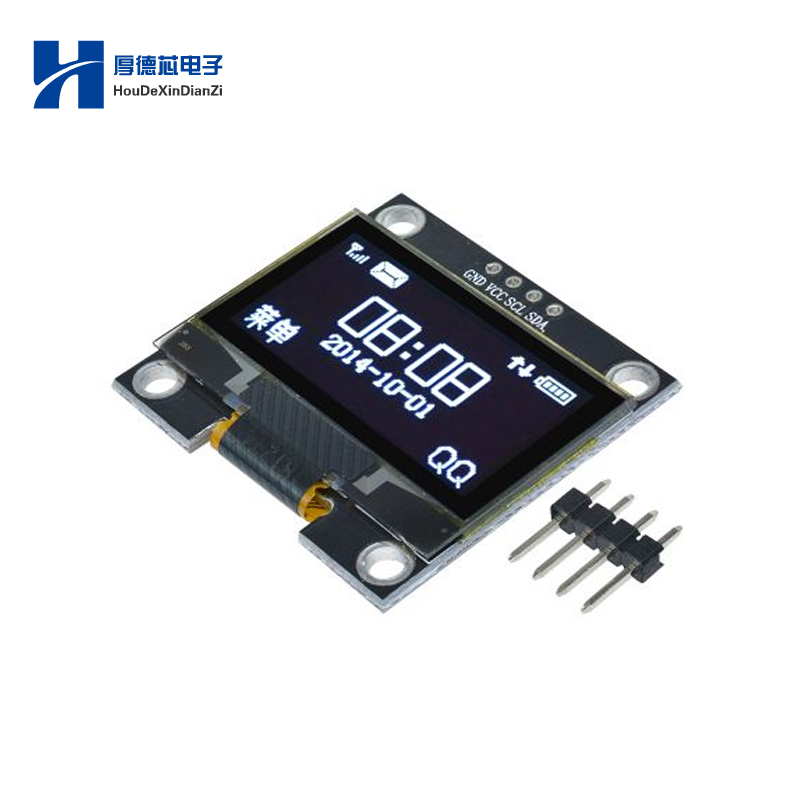 四针寸白色液晶屏接口显