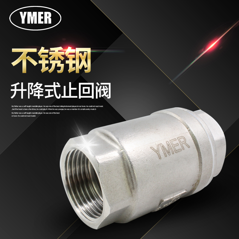 不锈钢立式止回阀升降螺