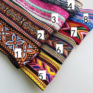 提花织带民族花边几何四边形服装鞋包辅料 宽3.7- 5CM