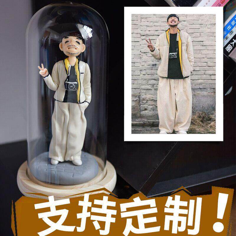 送男生男友女朋友定制新婚情侣人偶毕业diy手工照片创意生日礼物