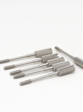 304不锈钢滚花一字手拧长脚螺丝国标正品microb接口DMI/USB螺钉