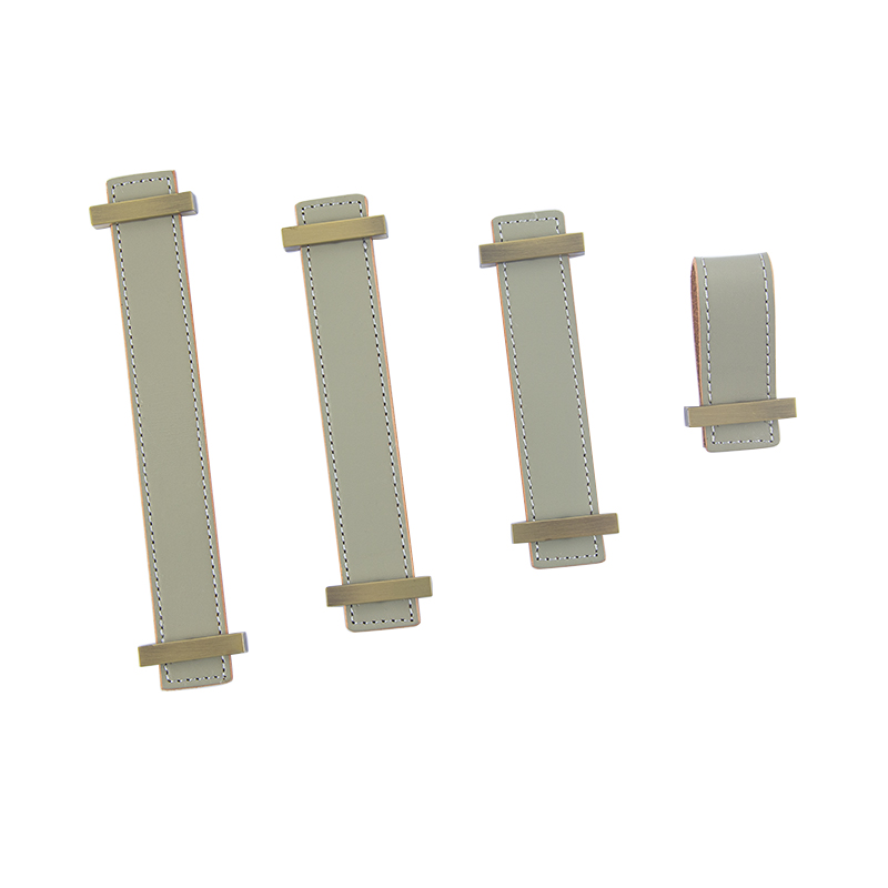 轻奢北欧头层真皮灰色拉