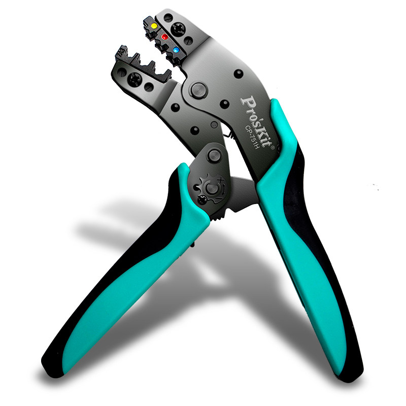 宝工裸端子压线钳电工铜鼻子0.05-0.6mm2杜邦管型欧式压接cp-751h