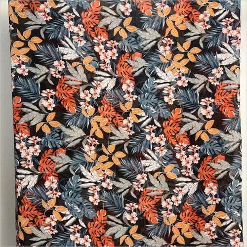 珍珠布料四面弹印花雪纺面料春夏款多色连衣裙装衬衫上衣服装雪L