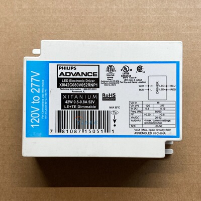 PHILIPS ADVANCE XI042C080V052RNP1 LED Electronic DRIVER 42W