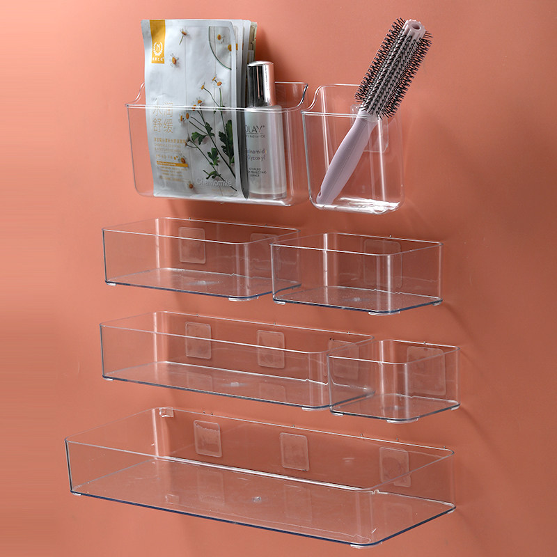 浴室置物架牙刷牙膏梳子镜柜壁挂盒透明亚克力洗漱台化妆品收纳盒,手表,配件,淘宝优惠券,粉丝福利购,淘宝优惠卷