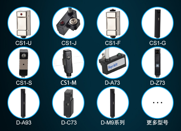 CS1-J/U/F/S/G D-A93/A73/C73/A54/Z73 D-M9N  支架 气缸磁性开关