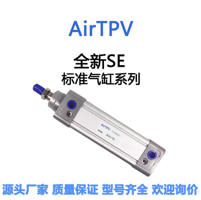 DNC标准气缸SE32-40-50-63-80X50X100X200S SEJ带磁可调气缸PPV-A