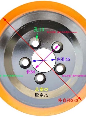 STILL斯迪尔电动托盘搬运车EXU驱动轮后轮  升高叉机方向轮牛筋轮