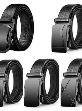 Belts Men PU Leather Belt for Mens Waist Belt Ratchet Belt